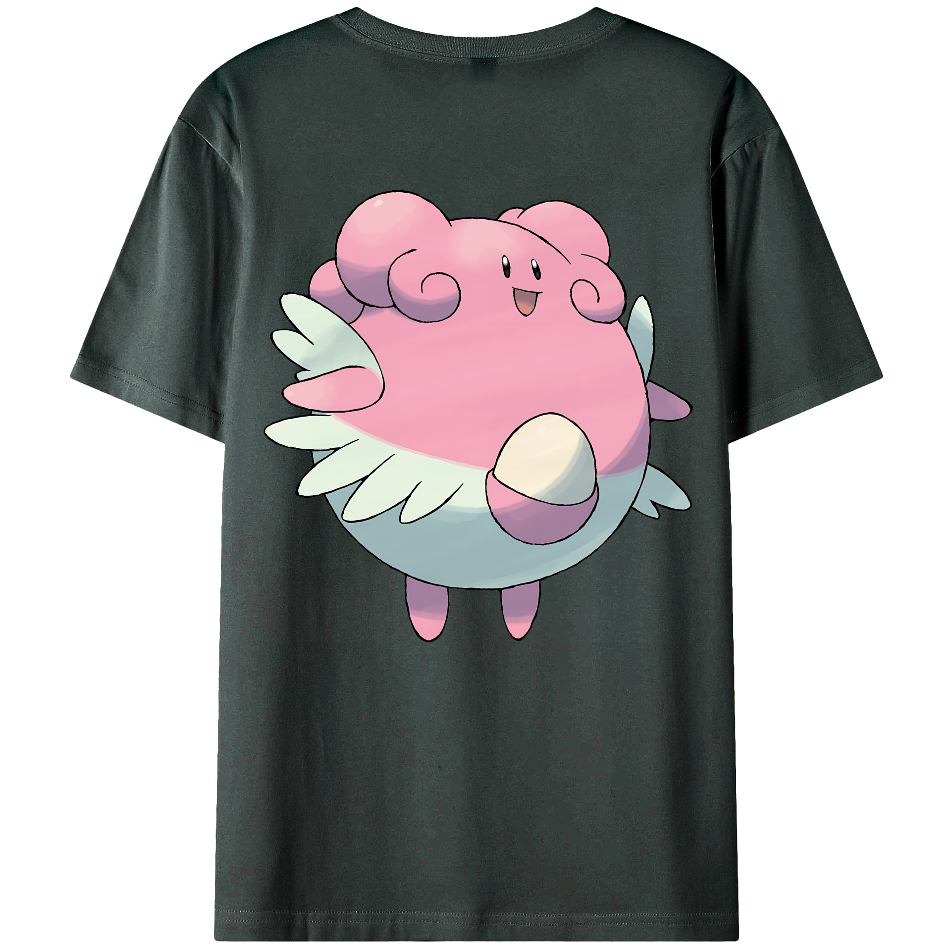 （画像用） ポケットモンスター Pokémon 綿100％ メンズ半袖Tシャツ（バックプリント） 通気性